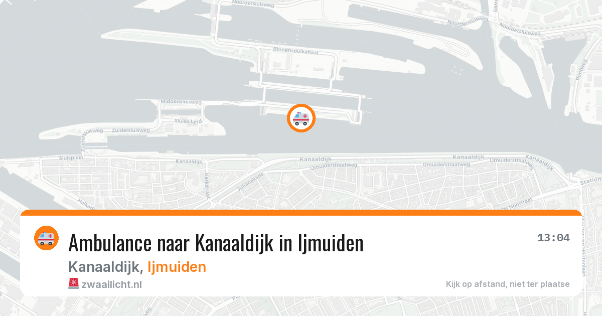 Ambulance naar Kanaaldijk in Ijmuiden — 28 jun 2026