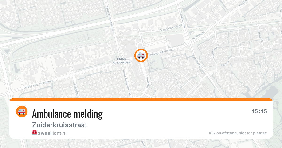 Ambulance melding — 12 mei 2026