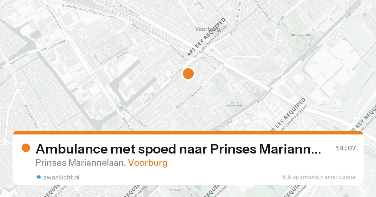 Ambulance met spoed naar Prinses Mariannelaan in Voorburg — 26 aug 2026