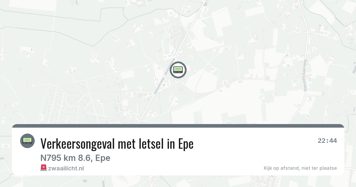 Verkeersongeval met letsel in Epe — 12 jun 2026