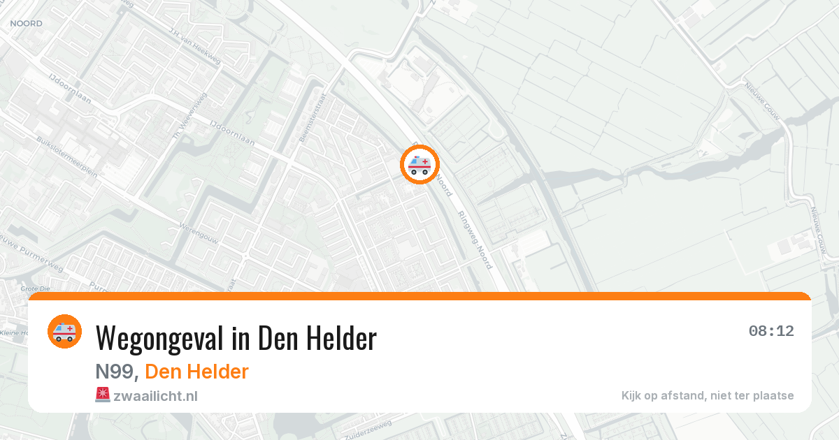 Wegongeval in Den Helder — 20 jan 2026