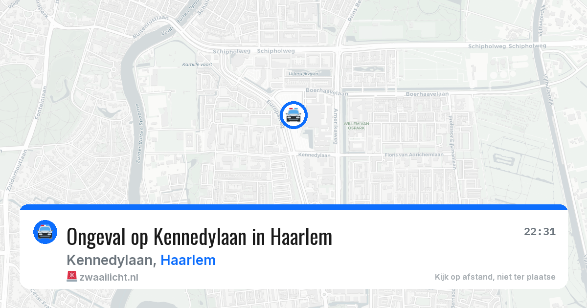 Ongeval op Kennedylaan in Haarlem — 11 jun 2026