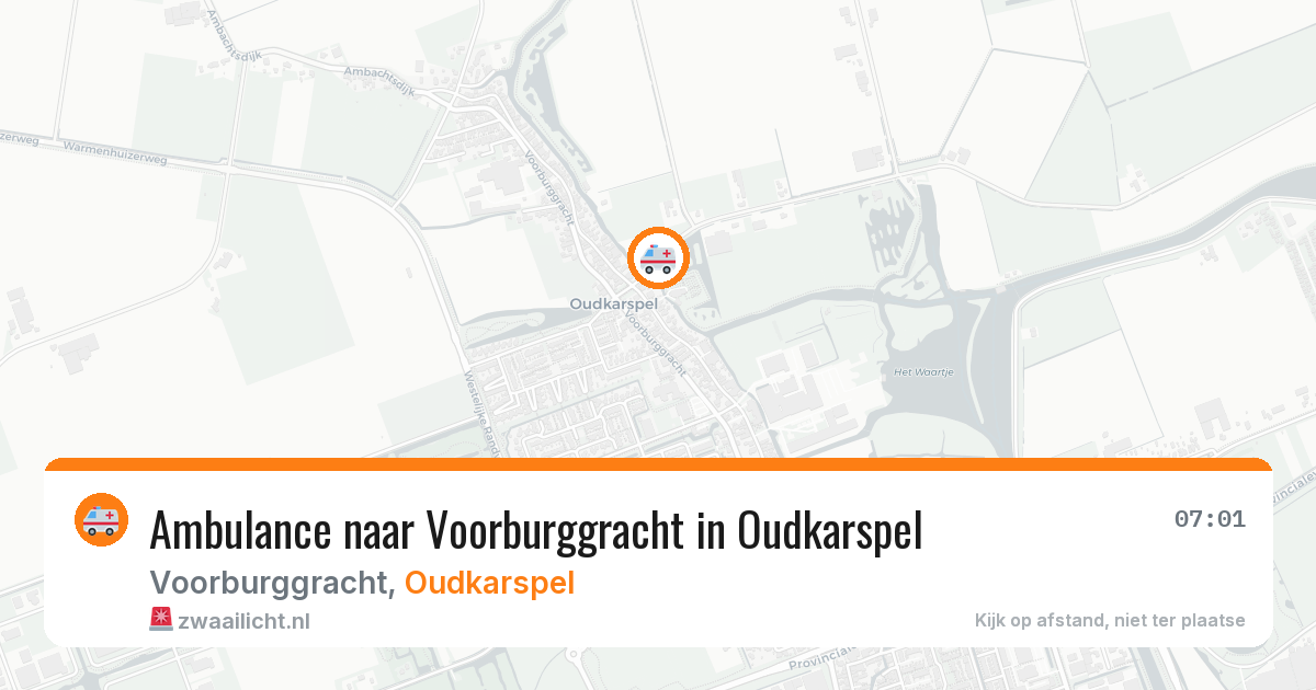 Ambulance naar Voorburggracht in Oudkarspel — 18 jun 2026