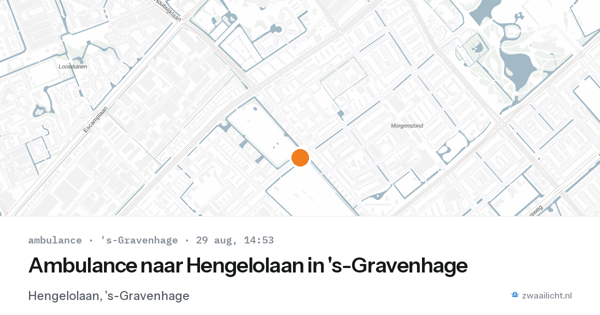 Ambulance naar Hengelolaan in 's-Gravenhage — 29 aug 2026