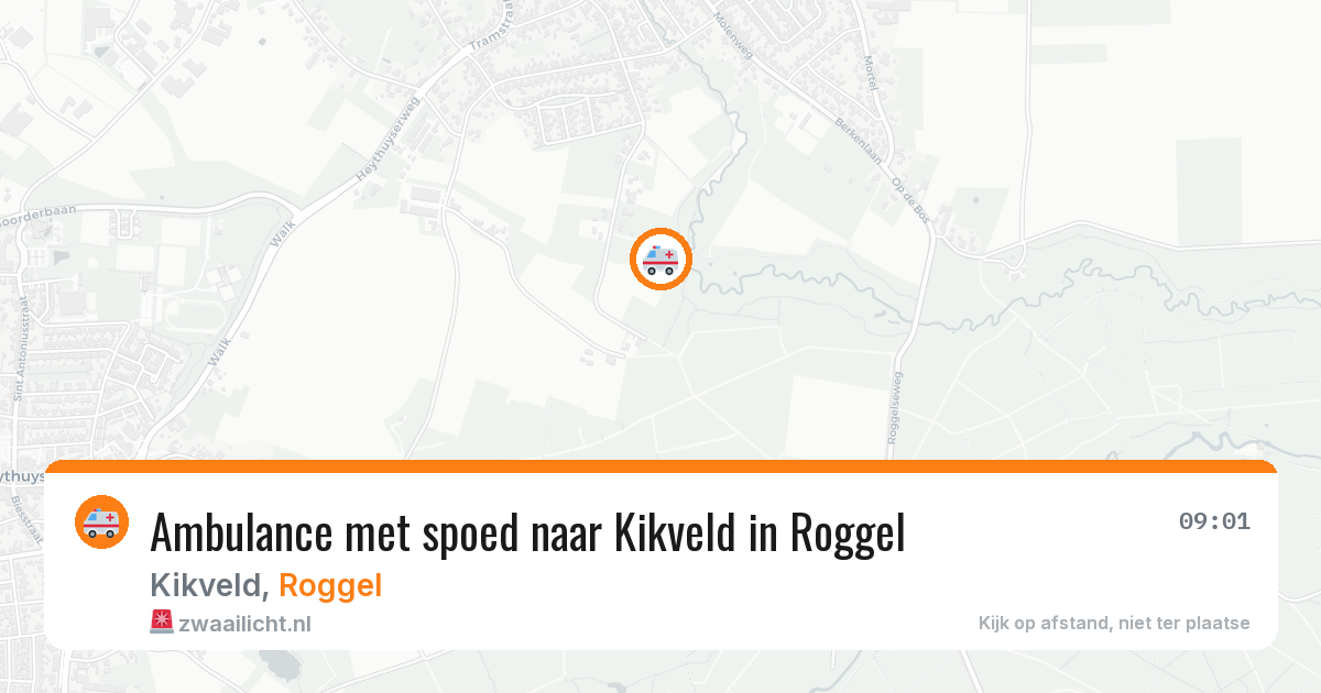 Ambulance met spoed naar Kikveld in Roggel — 30 jun 2026