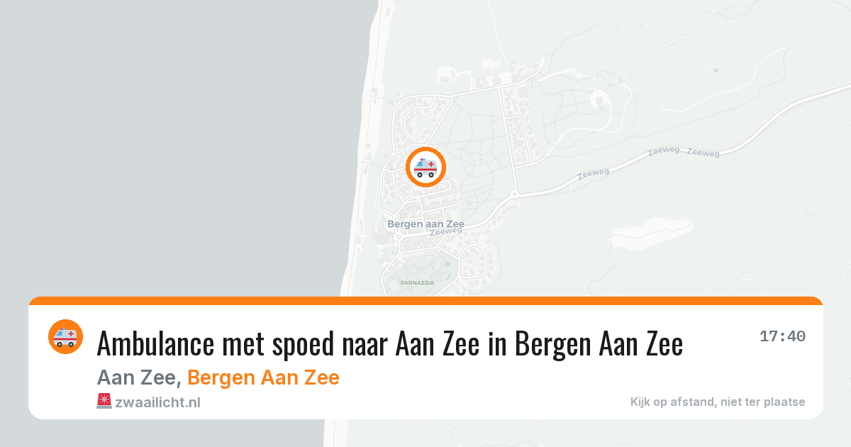 Ambulance met spoed naar Aan Zee in Bergen Aan Zee — 15 jul 2026