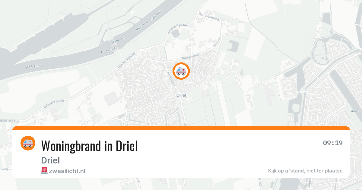 Woningbrand in Driel — 28 mrt 2026