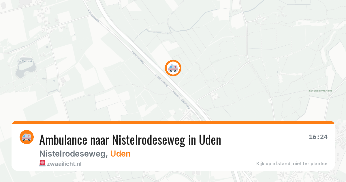 Ambulance naar Nistelrodeseweg in Uden — 29 mei 2026