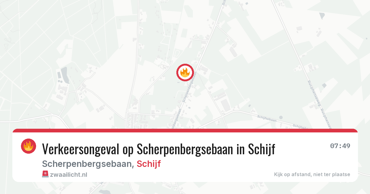 Verkeersongeval op Scherpenbergsebaan in Schijf — 20 jun 2026
