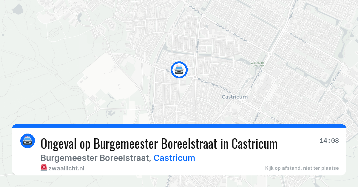Ongeval op Burgemeester Boreelstraat in Castricum — 21 apr 2026