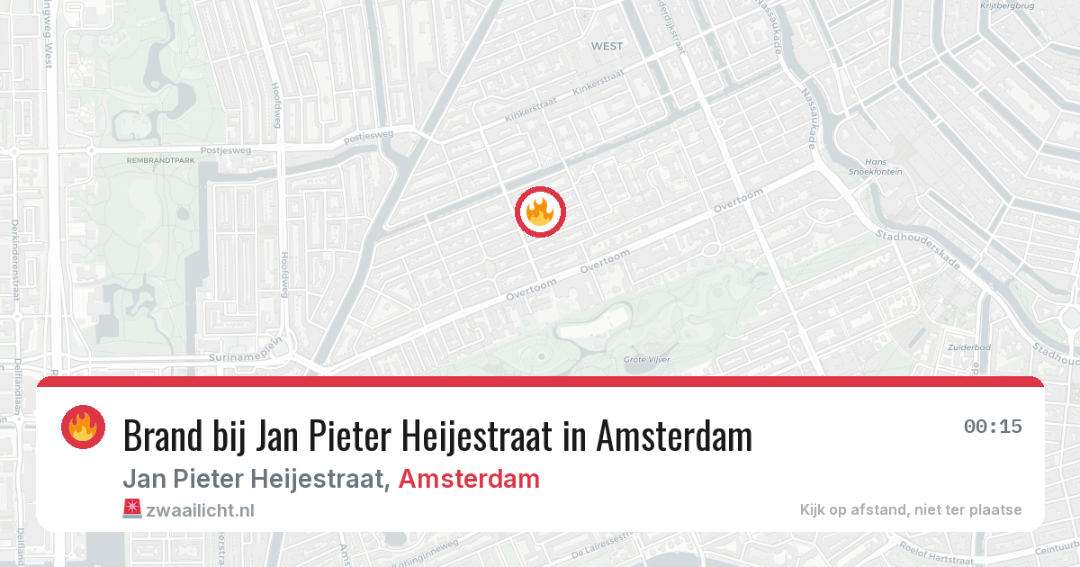 Brand bij Jan Pieter Heijestraat in Amsterdam — 28 mei 2026