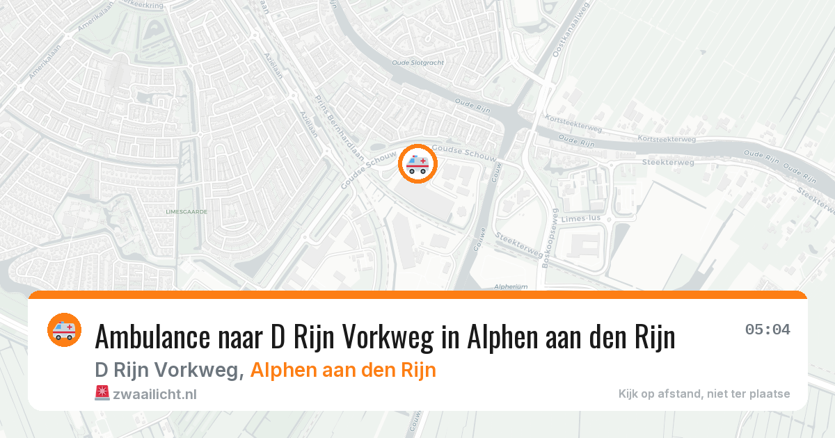Ambulance naar D Rijn Vorkweg in Alphen aan den Rijn — 9 feb 2026