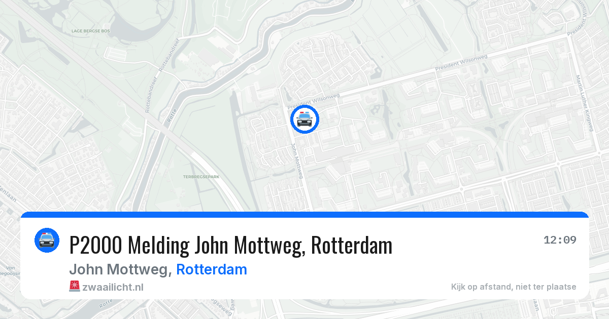 P2000 Melding John Mottweg, Rotterdam — 4 jul 2026