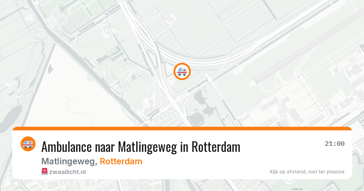 Ambulance naar Matlingeweg in Rotterdam — 11 jun 2026