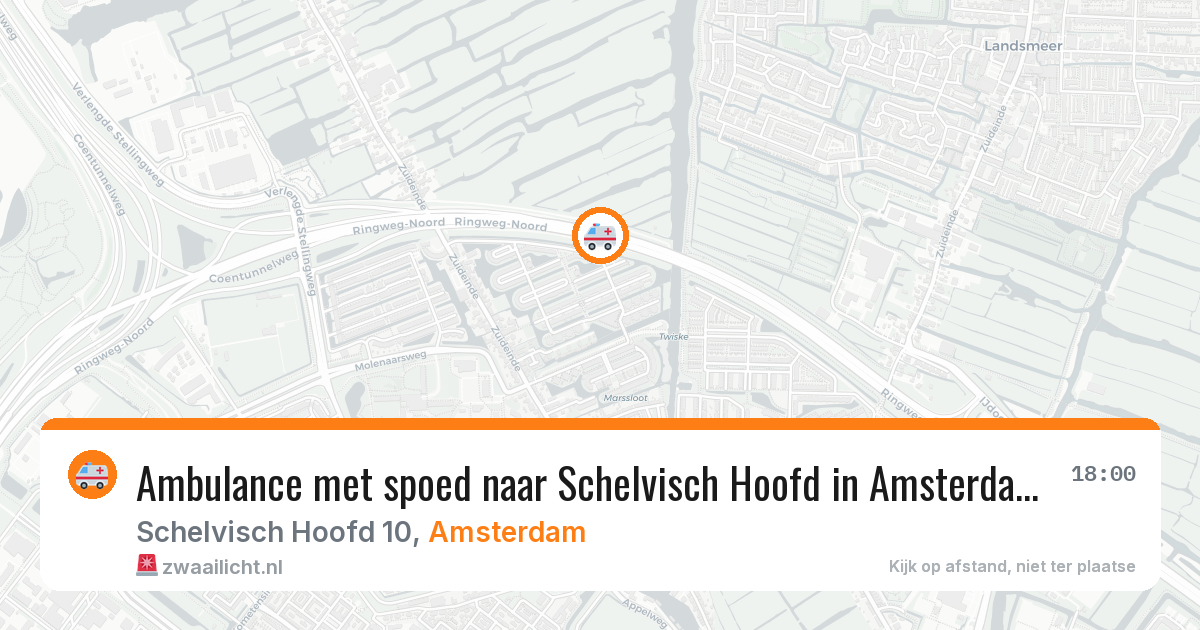 Ambulance met spoed naar Schelvisch Hoofd in Amsterdam — 4 jun 2026