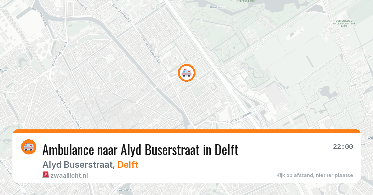 Ambulance naar Alyd Buserstraat in Delft — 27 mei 2026