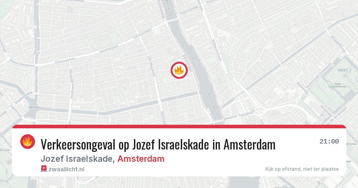 Verkeersongeval op Jozef Israelskade in Amsterdam — 27 mei 2026