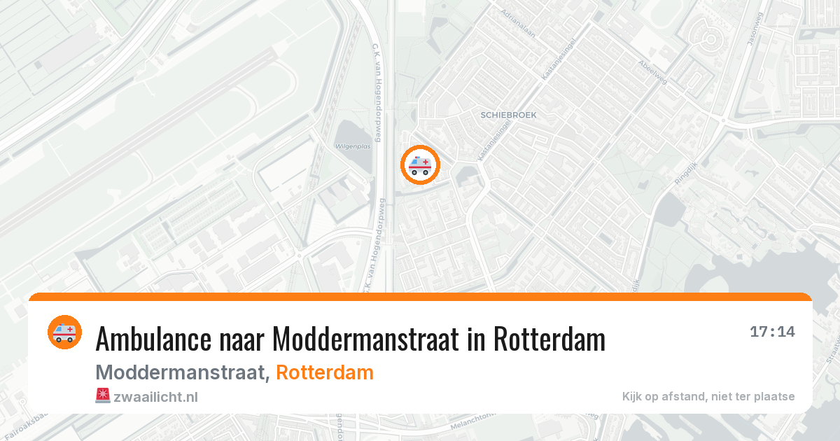 Ambulance naar Moddermanstraat in Rotterdam — 27 mei 2026