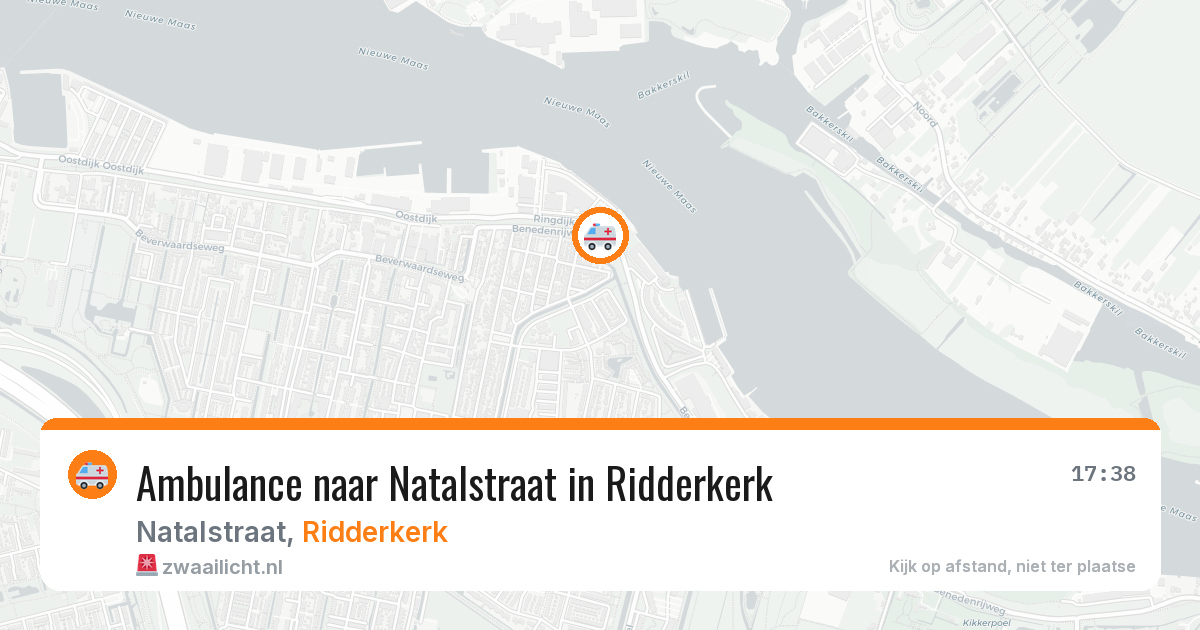 Ambulance naar Natalstraat in Ridderkerk — 26 jun 2026