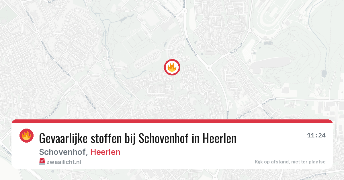 Gevaarlijke stoffen bij Schovenhof in Heerlen — 2 mei 2026