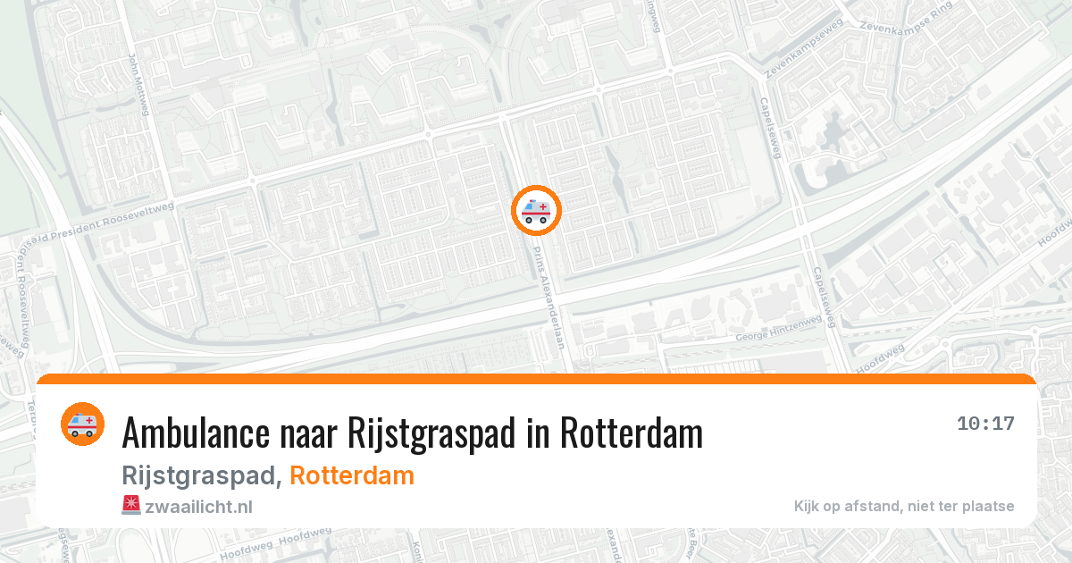 Ambulance naar Rijstgraspad in Rotterdam — 31 mei 2026