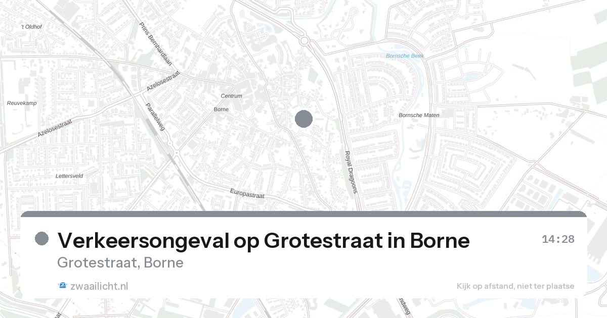 Verkeersongeval op Grotestraat in Borne — 27 aug 2026