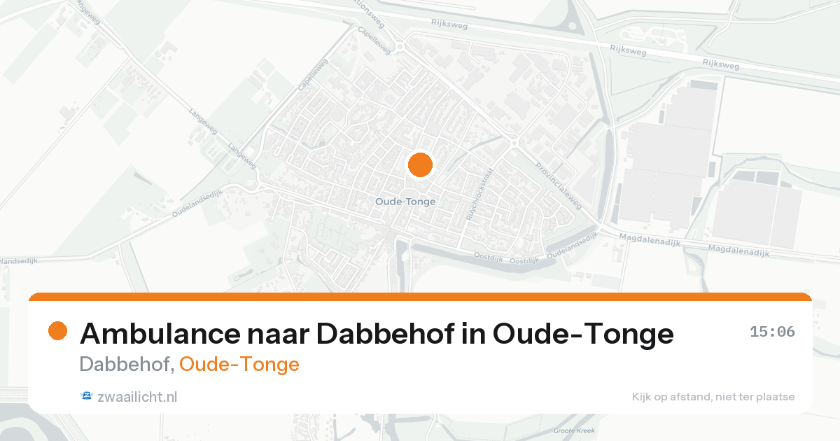 Ambulance naar Dabbehof in Oude-Tonge — 21 aug 2026