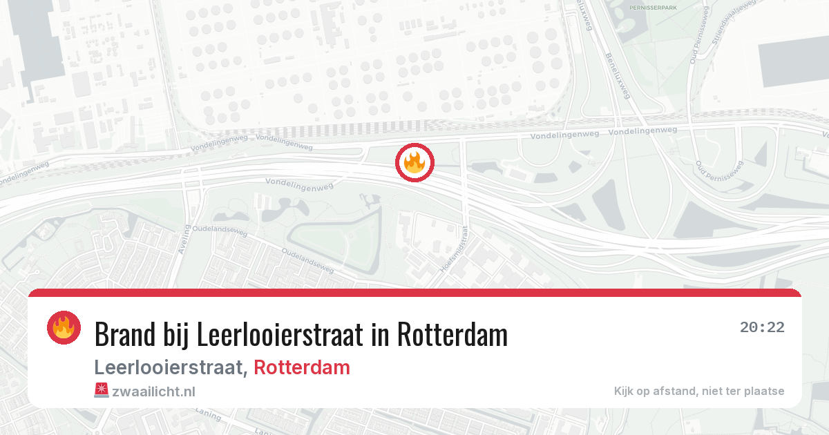 Brand bij Leerlooierstraat in Rotterdam — 24 jun 2026