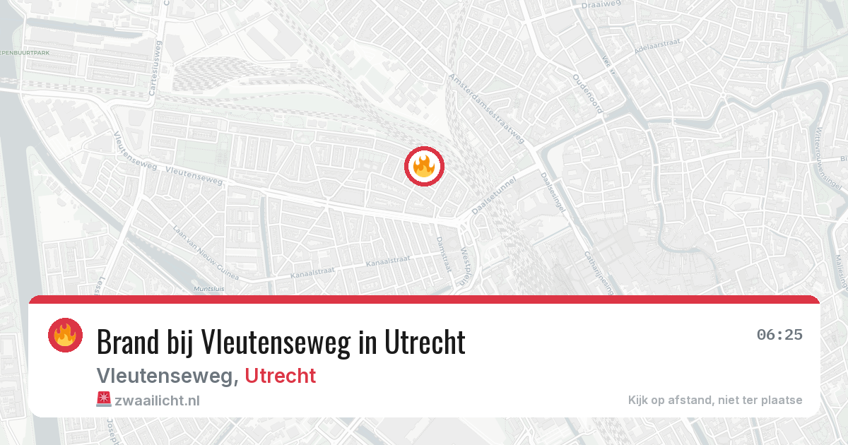 Brand bij Vleutenseweg in Utrecht — 27 jun 2026
