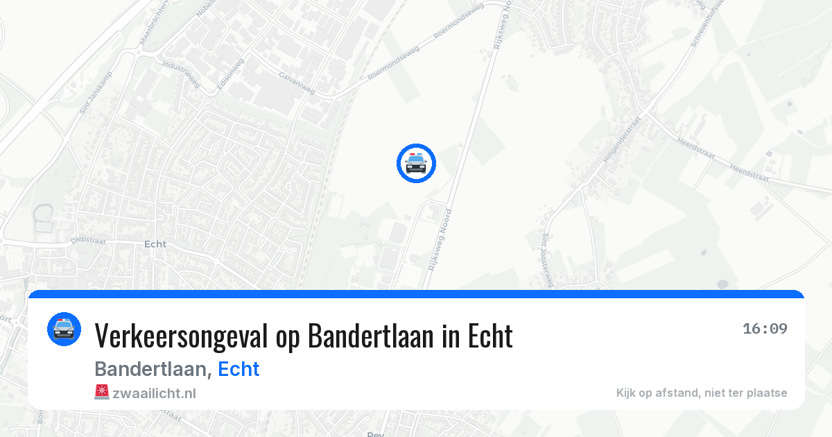 Verkeersongeval op Bandertlaan in Echt — 28 feb 2026