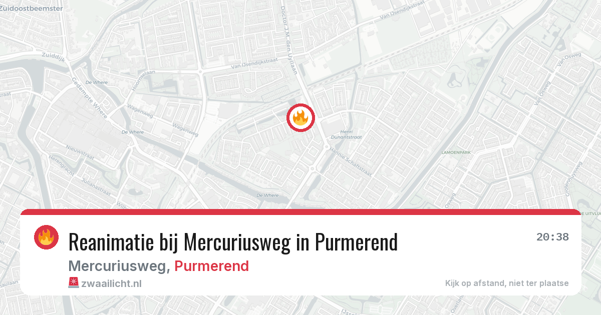 Reanimatie bij Mercuriusweg in Purmerend — 4 apr 2026