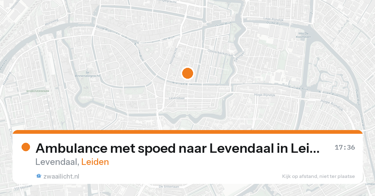 Ambulance met spoed naar Levendaal in Leiden — 24 aug 2026