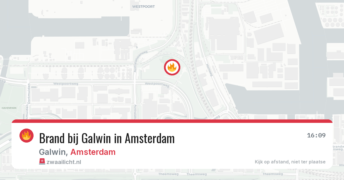 Brand bij Galwin in Amsterdam — 20 mrt 2026