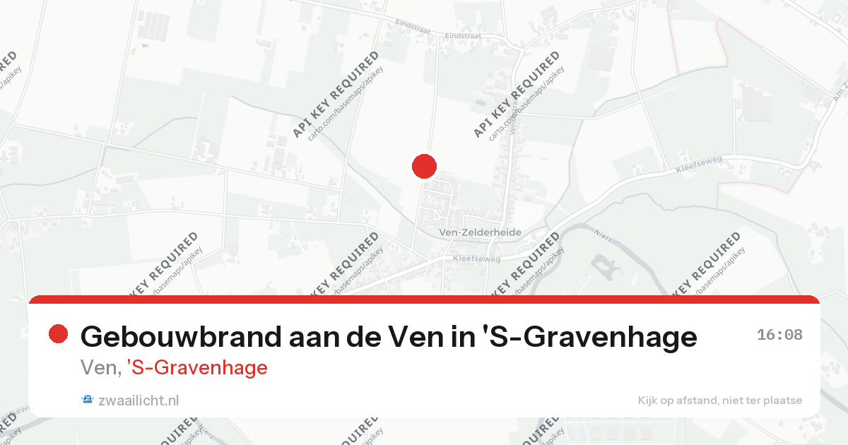 Gebouwbrand aan de Ven in 'S-Gravenhage — 26 aug 2026