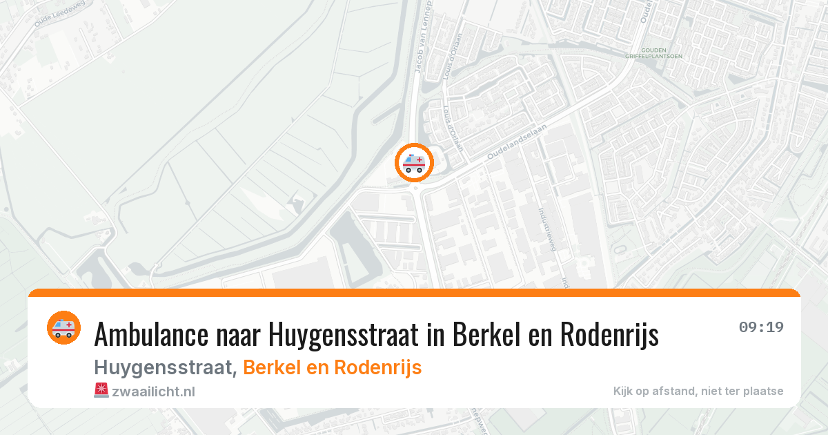 Ambulance naar Huygensstraat in Berkel en Rodenrijs — 18 jun 2026