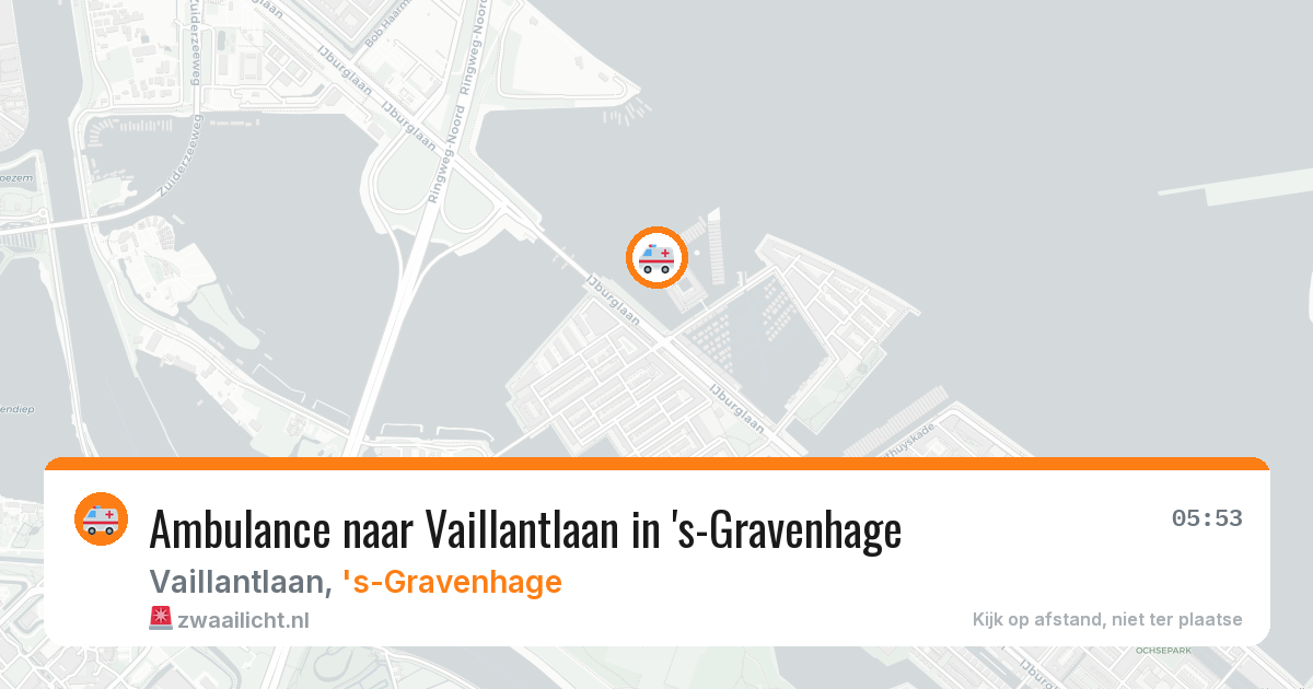 Ambulance naar Vaillantlaan in 's-Gravenhage — 21 mrt 2026