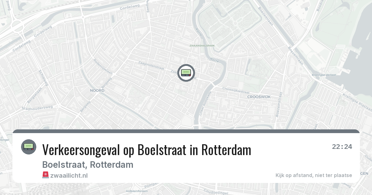 Verkeersongeval op Boelstraat in Rotterdam — 12 feb 2026