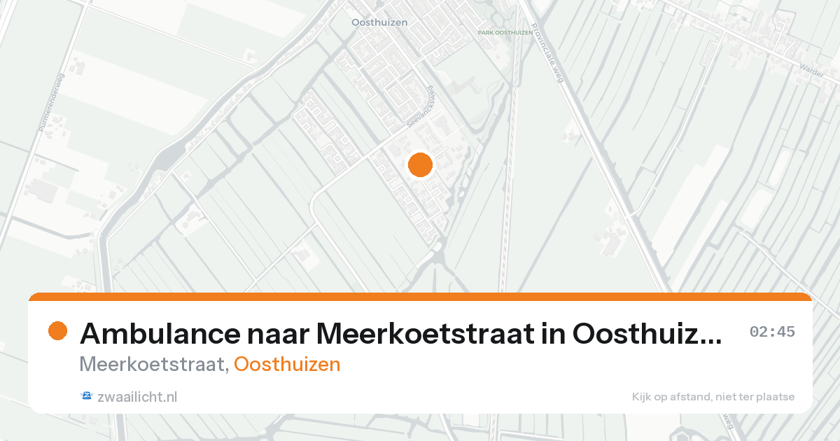 Ambulance naar Meerkoetstraat in Oosthuizen — 1 jun 2026