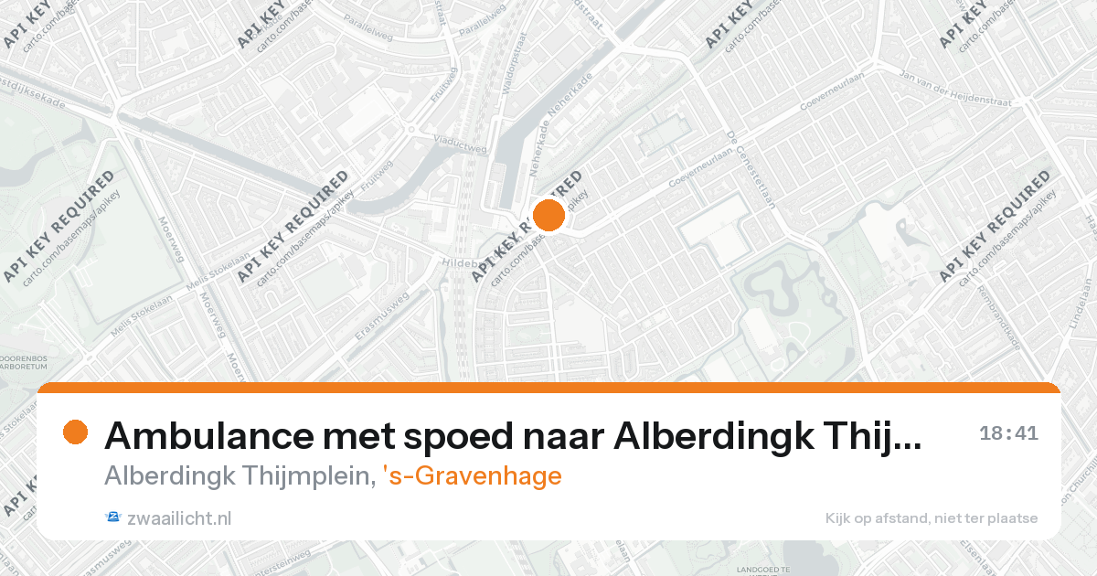 Ambulance met spoed naar Alberdingk Thijmplein in 's-Gravenhage — 26 aug 2026