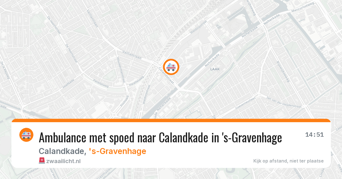 Ambulance met spoed naar Calandkade in 's-Gravenhage — 3 jul 2026