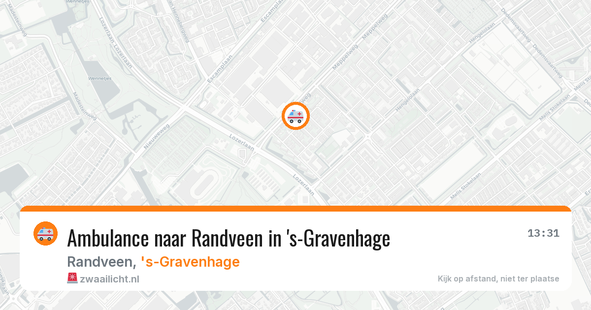 Ambulance naar Randveen in 's-Gravenhage — 11 jul 2026