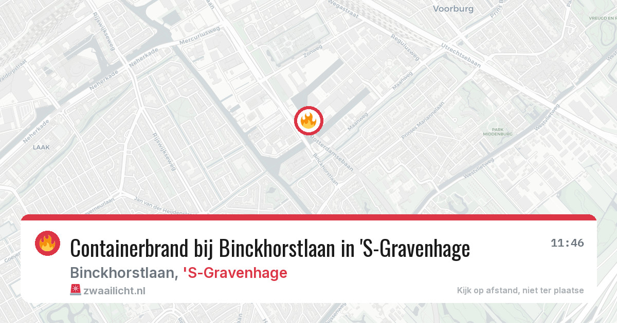 Containerbrand bij Binckhorstlaan in 'S-Gravenhage — 7 apr 2026