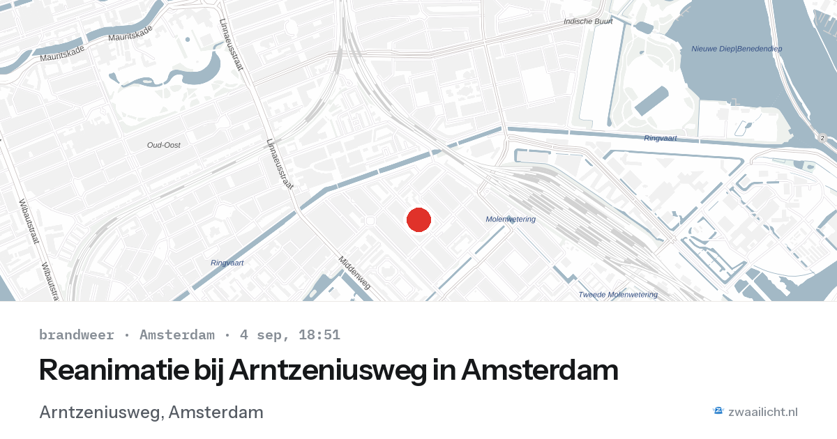Reanimatie bij Arntzeniusweg in Amsterdam — 4 sep 2026