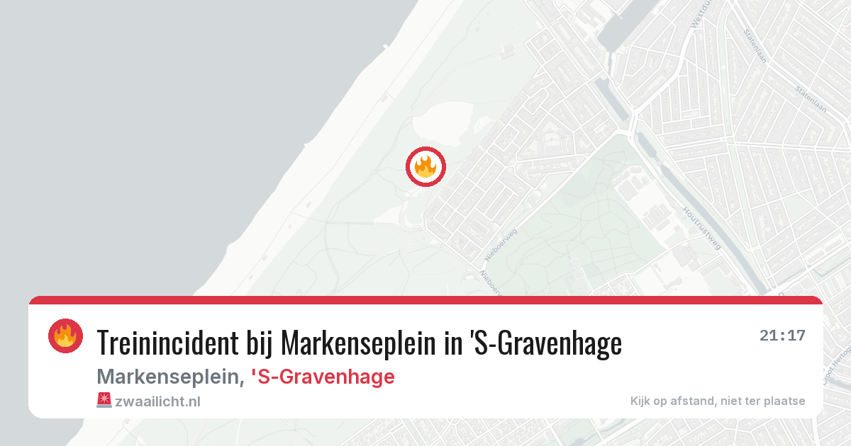 Treinincident bij Markenseplein in 'S-Gravenhage — 30 jul 2026