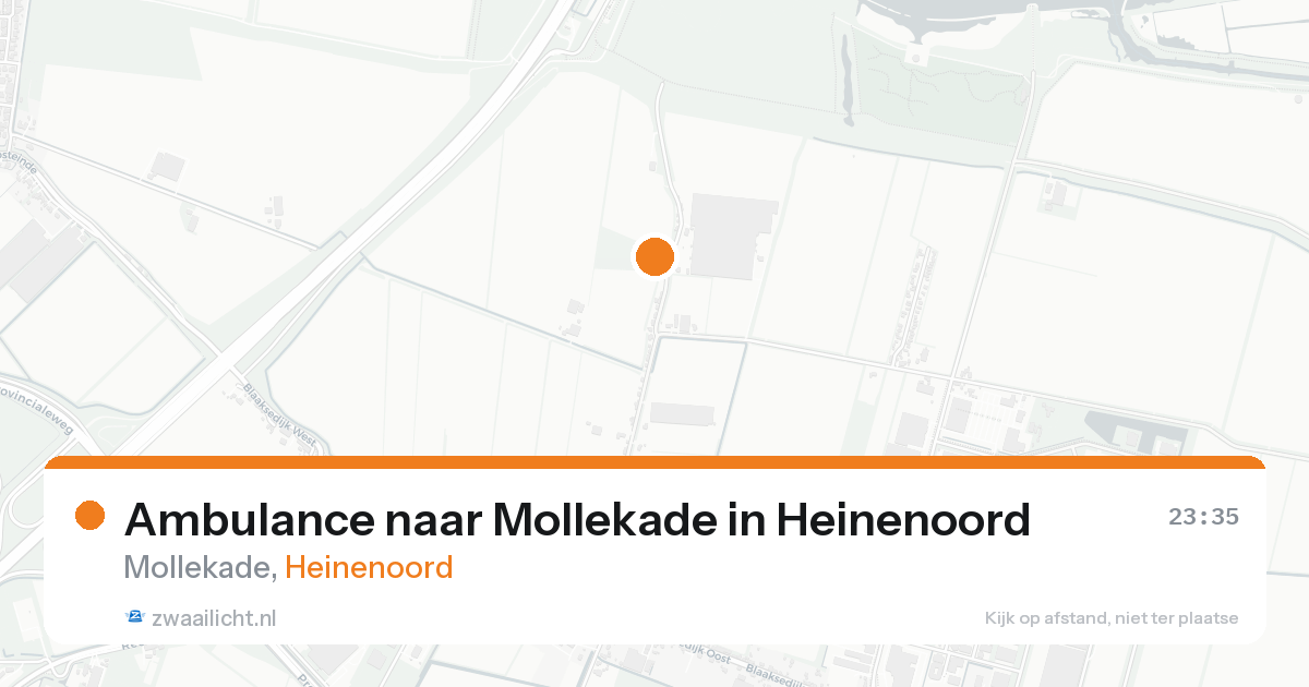 Ambulance naar Mollekade in Heinenoord — 16 aug 2026