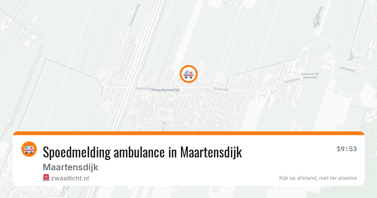 Spoedmelding ambulance in Maartensdijk — 10 aug 2026