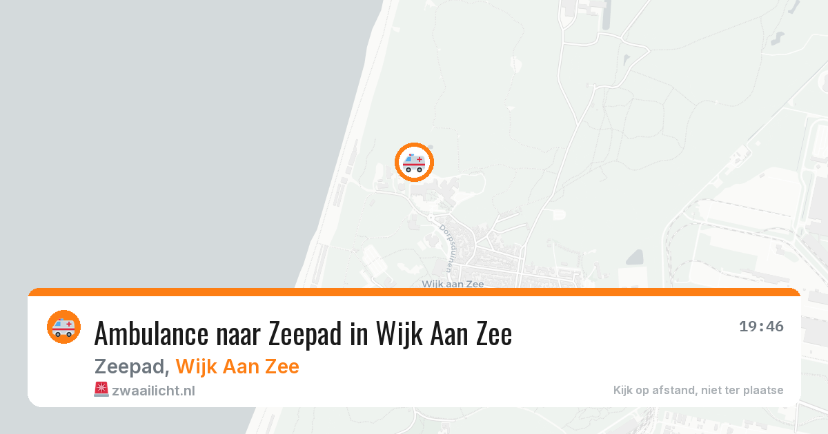 Ambulance naar Zeepad in Wijk Aan Zee — 20 jun 2026
