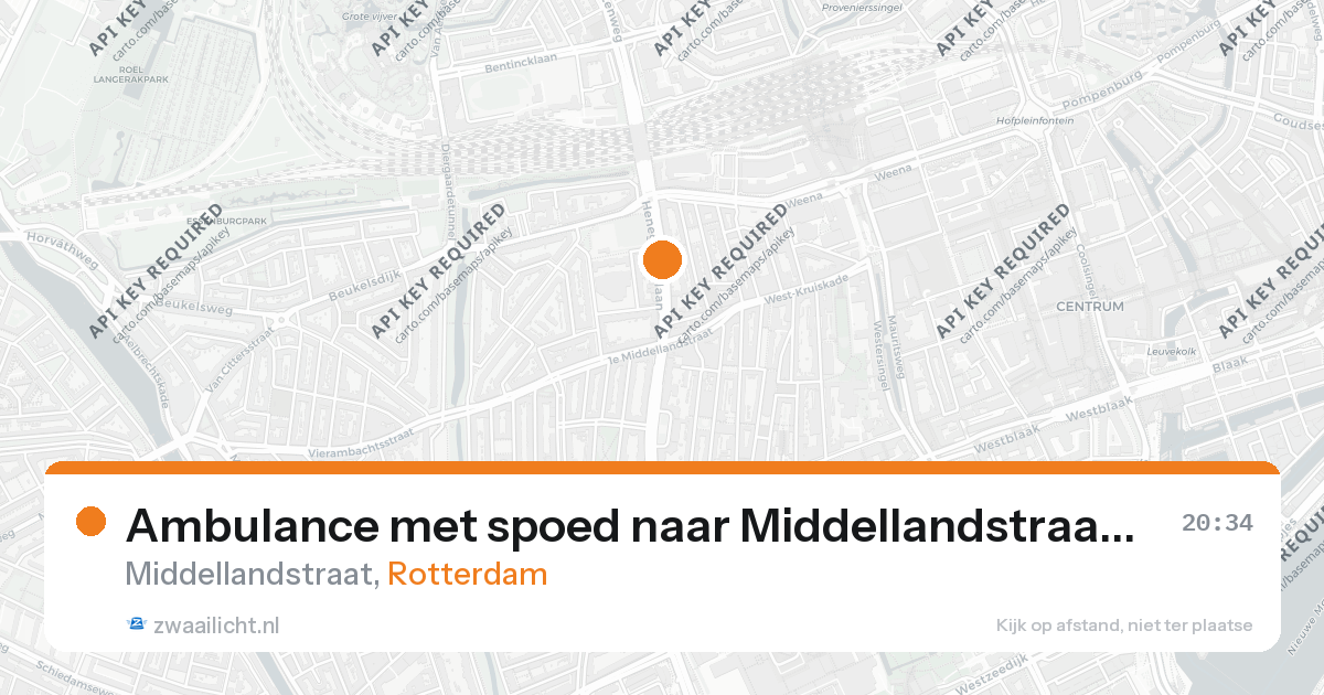 Ambulance met spoed naar Middellandstraat in Rotterdam — 28 feb 2026