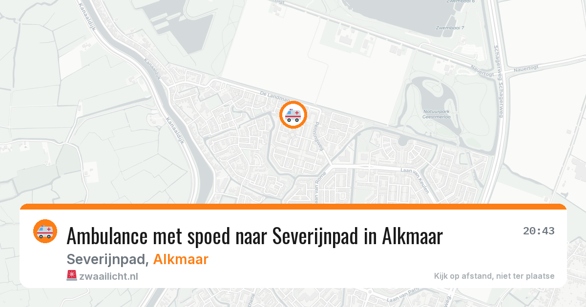 Ambulance met spoed naar Severijnpad in Alkmaar — 21 mei 2026