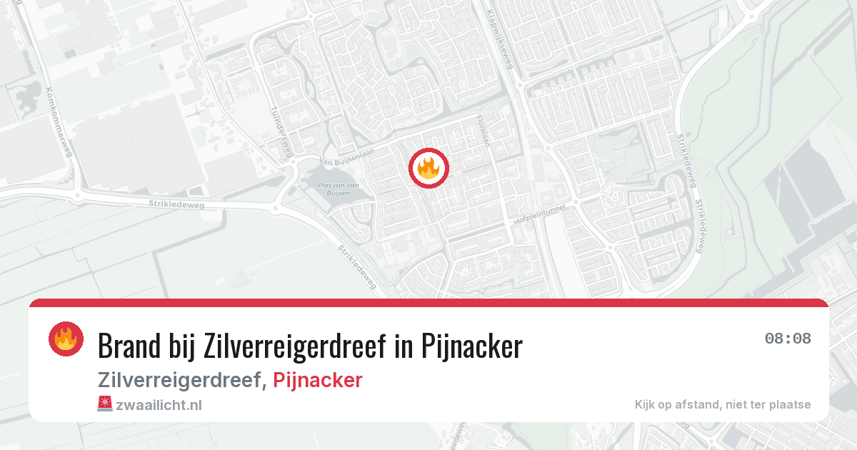 Brand bij Zilverreigerdreef in Pijnacker — 27 mrt 2026
